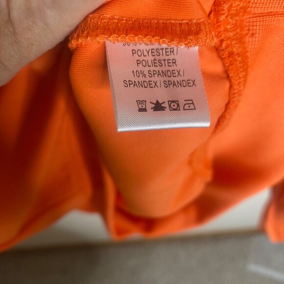 F&G Tech Sweatshirt Mens M Orange Golf Athleisure Sports Active Training Shirt - Picture 5 of 11